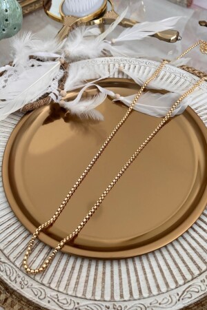 Ezme Tight Chain Long Necklace - Trendy Butik