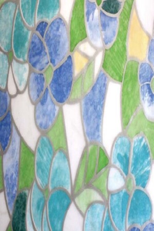 F6300 Stained Glass Window Pattern Adhesive Foil 45cm X 1m - Bien Home