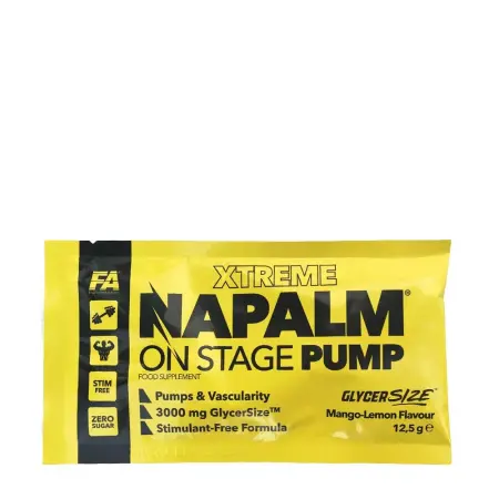 FA - Fitness Authority NAPALM® On Stage Pump Sample (1 pc, Mango Lemon) - FA - Fitness Authority