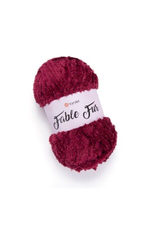 Fable Fur - Hand Knitting Yarn Claret Red-981 CM. OR. FBLFR. 981 - Yarnart