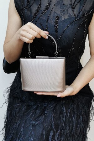 Fabric Platinum Evening Dress Women's Bag 288 - NAZART