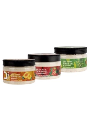 Face And Body Scrub Gel Exfoliating Facial Mask Set of 3 - Ostwint