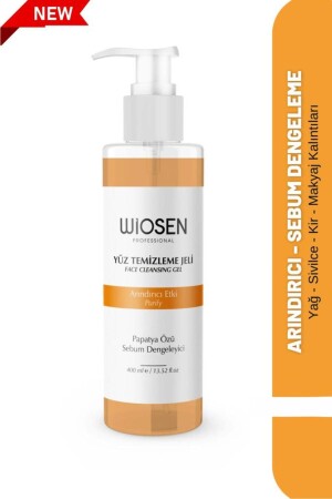 Facial Cleansing Gel Sebum Balancing Anti-Acne and Blackhead Chamomile Extract 400 ml 8683649152143 - wiosen