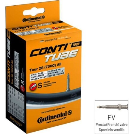 Fahrradschlauch Continental MTB, 28/29 60mm (47/62-584/622) - Continental