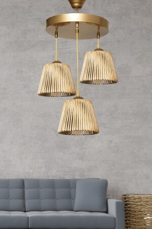 Faible 3-Piece Chandelier Natural Hnmd-42 SH204 - hmydesign