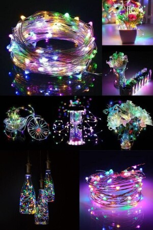 Fairy Led Light 10 Meters Colorful Christmas Decorative Lighting Eid al-Fitr Home Ornament - Parti Dolabı