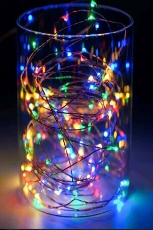 Fairy Led Light 5 Meters (RGB) Colorful Light Christmas Decorative Lighting Eid al-Fitr Home Ornament - Parti Dolabı