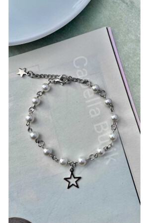 Fairycore Bracelet with Pearls and Stars - Capella