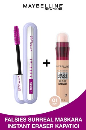 Falsies Surreal Mascara & Instant Anti Age Eraser Concealer - 01 Light PKTFLSSRRLIAR01 - Maybelline New York