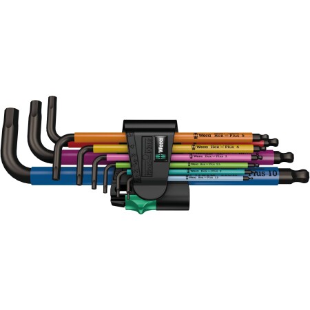 Farbiger Sechskantschlüsselsatz WERA 950 SPKL/9 SM - Wera
