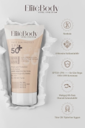 Farbloser Gesichtssonnenschutz LSF 50+ mit hohem Schutz ELITEBODYYUZGUNES - EliteBody