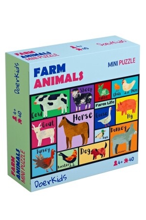 Farm Animals Mini Puzzle 40 Pieces Age 4 - Doerkids