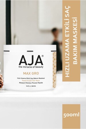 Fast Growth Effective Hair Care Mask Special for Slow Growing and Hair Loss Max Gro 500ml - Aja