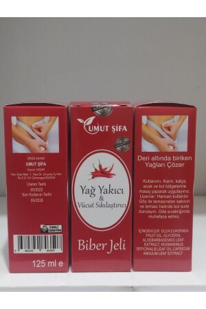 Fat Burning & Body Firming Pepper Gel 3 X125 Ml - Umut Şifa