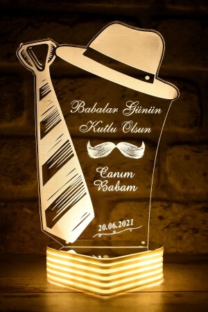 Father's Day Gift My Dear Dad Gift Lamp for Dad BABA32123 - Hediye Kovanı