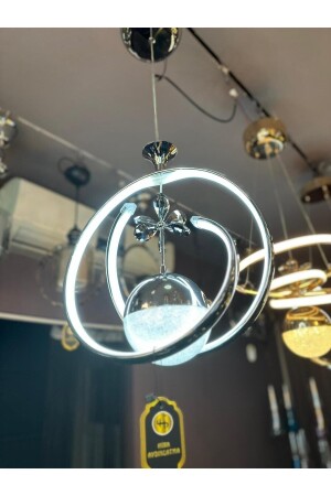 Fault 3 Colors (Yellow White and Daylight) Chrome Luxury Led Chandelier Concept HR024 - HİRA AYDINLATMA