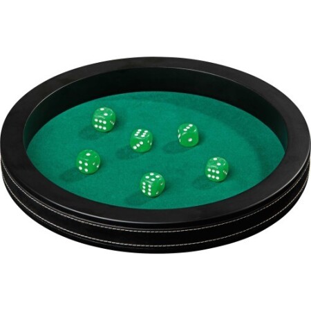 Faux leather dice tray Philos, 35cm - Philos