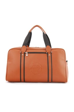 Faux Leather Sports And Travel Bag 9732 Tan 9732-3 - LOS ANGELES POLO CLUB