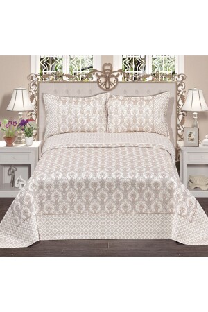 Favori Pano Double Bedspread (BROWN) - Birhome