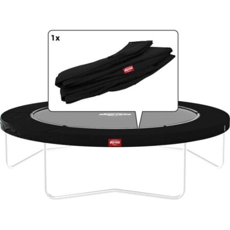 Favorit - Regular Padding 430 Black with white edge - BERG