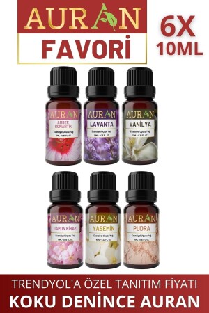 Favorite Set Essential Essential Oil Censer Oil Air Humidifier Aroma Diffuser Fragrance Essence 6x - Auran