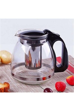 Faya Home Borosilicate Glass Service Herbal Tea Linden Teapot 1250 ml FAYA DEM - Genel Markalar