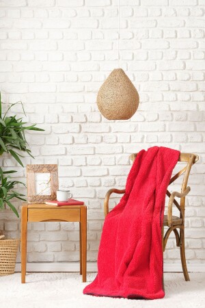 Faye rote TV-Decke 130 x 170 cm 200. 21. 01. 0137 - Karaca Home