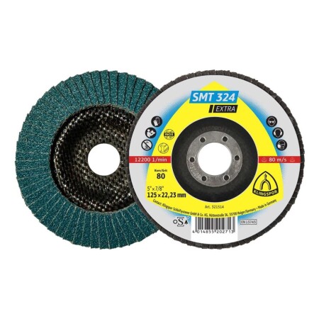 Fächerschleifscheibe KLINGSPOR SMT324 Extra 125x22,2mm P80 - Klingspor