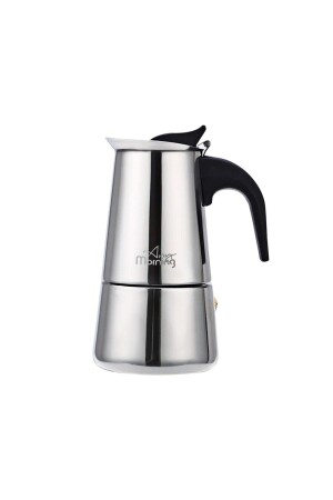 Fe001-6 Espresso Coffee Machine Stainless Steel Induction Moka Pot 300 ml - Any Morning