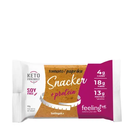 FeelingOK High Protein+Fiber Snacker (50 g, Tomato and Paprika) - FeelingOK