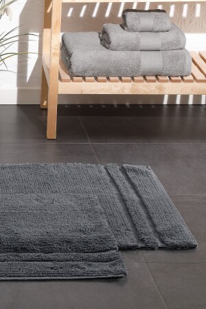 Felicia Bath Mat Set - Anthracite YTSGRPIST-1546577 - Yataş
