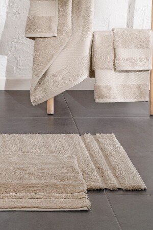 Felicia Bath Mat Set - Beige YTSGRPIST-1546571 - Yataş