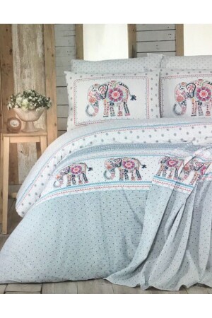 Felicia Double Cotton Pique Gift Duvet Cover Set 160. 01. 02. 0018 - Sarah Anderson