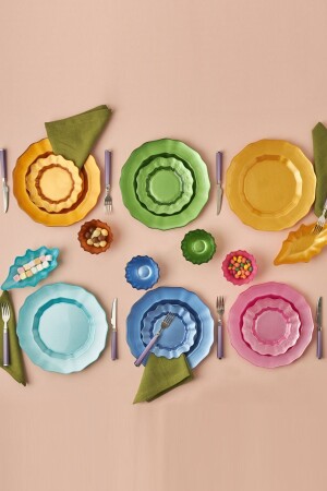 Felicita Glass 16 Piece Breakfast Serving Set for 6 Persons 153. 03. 08. 4713 - Karaca