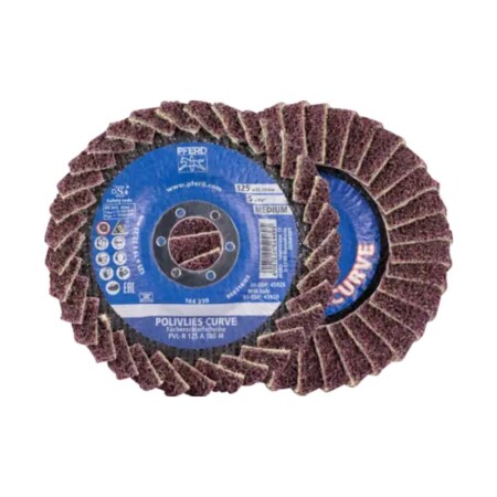 Felt grinding disc PFERD Curve PVL-R 125 A 240 F - Pferd