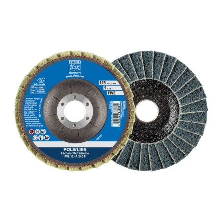 Felt grinding disc PFERD PVL 125 A 240 F - Pferd