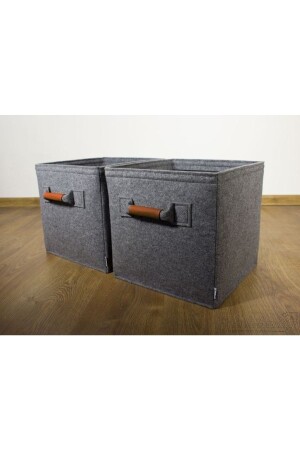 Felt-Leather Handled Closet Organizer - Taalu
