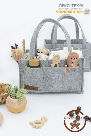 Felt Mother Baby Care Bag Newborn Baby Changing Organizer Portable Organizer ZG948 - mordesign