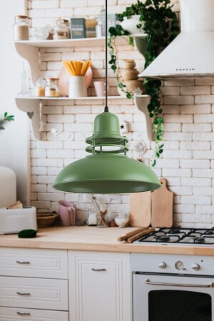 Fener Special Design Modern Living Room – Kitchen – Cafe Green Single Pendant Kronleuchter FNRR89 - Modavize