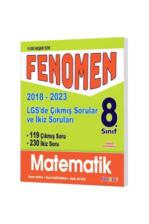 FENOMEN 8 LGS MATHEMATICS QUESTIONS AND TWIN QUESTIONS (2018-2023) - Fenomen Yayıncılık