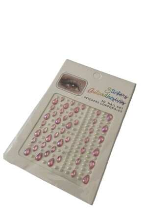 Festival Crystal Face Stone Self Adhesive - Face Sticker - Hologram Body And Face Stone Pink - Ece Kozmetik