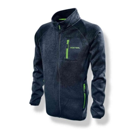 FESTOOL Reißverschluss-Pullover, blau, XL - FESTOOL