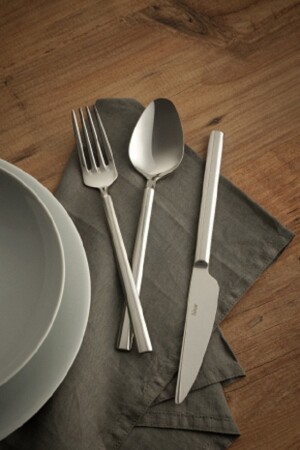 Fethiye Fork Spoon Knife Set 84 Pieces HIS66836 - Hisar