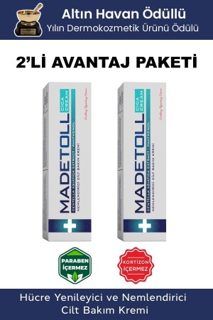 Feuchtigkeitsspendende Hautpflegecreme 30 gr 2 Stück - Madetoll