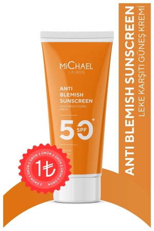 Feuchtigkeitsspendende und aufhellende Sonnencreme gegen Hautunreinheiten für alle Hauttypen SPF50+ PA++++50 ML - Michael Lauren