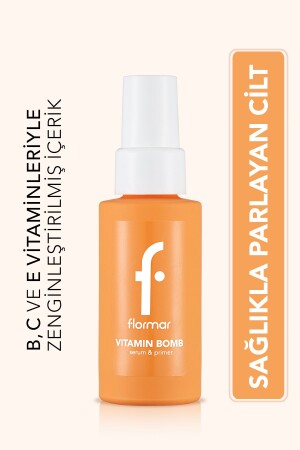 Feuchtigkeitsspendende und strahlende Vitamin-Serum-Make-up-Basis – Vitamin Bomb Serum&Primer – 000 – 8682536046305 31000234-000 - Flormar