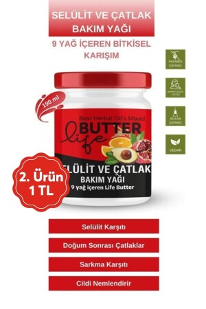 Feuchtigkeitsspendendes Cellulite-Dehnungsstreifen-Pflegeöl, Anti-Dehnungsstreifen-Straffungsreparaturmittel, vorgeburtlich und nach der Geburt - Life Butter