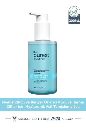 Feuchtigkeitsspendendes und barrierereparierendes Reinigungsgel für trockene Haut und Mischhaut, 200 ml - The Purest Solutions