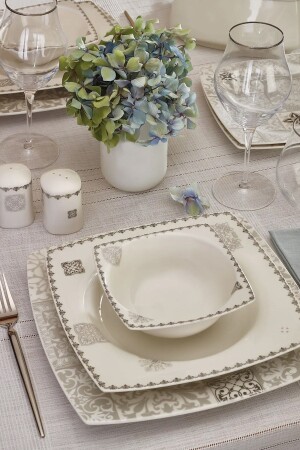 Feya Cream 60 Piece Dinner Set for 12 Persons 153. 03. 08. 1755 - Karaca