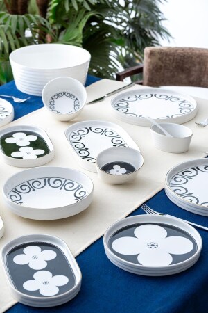 Feyre 45 Piece Breakfast & Dinner Set for 6 Persons - Acar